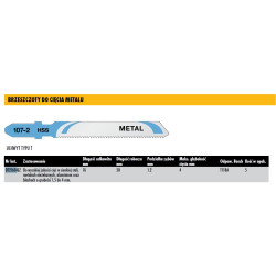 DT2160-QZ DEWALT BRZESZCZOT DO WYRZYNARKI  76mm 5szt. METAL