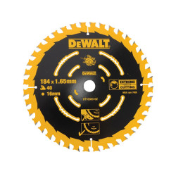 DT10303-QZ DEWALT PIŁA TARCZOWA DO ZAGŁĘBIARKI 184mmx40zx16mm