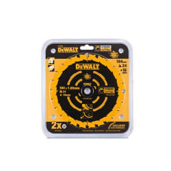 DT10302-QZ DEWALT PIŁA TARCZOWA  DO ZAGŁĘBIARKI 184mm x 16mm 24z