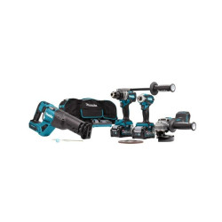 DK0126G401 MAKITA KOMBINAVIMO RINKINYS 40Vmax XGT (GA005G+DF001G+TD001G+JR001G) 2x4.0Ah +ADP010 +Krepšys