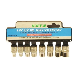 H3008 "HONITON SOCKETS" 8 vnt. 3/8" TORX 3008