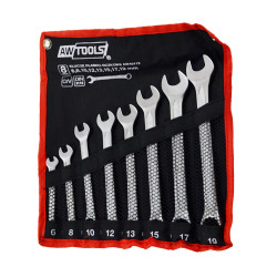 AW40112 AWTOOLS užrakto veržliarakčiai 8 elementų rinkinys. 6,8,10,12,13,15,17,19 mm