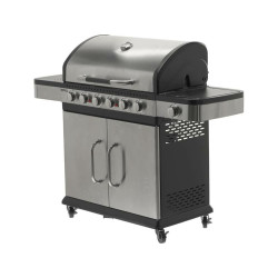 YG-20004 YG.GAS GRILL 6+1 NERŪDIJANČIO PLIENO 20,2KW