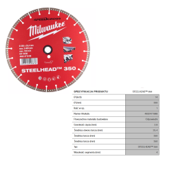 4932471988 MILWAUKEE DIAM.STEELHEAD 350mm