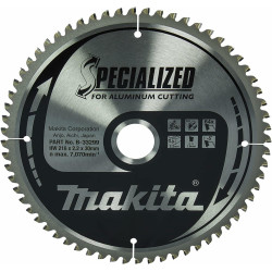 B-33299 MAKITA diskinio pjūklo diskas 216x30x64z SPECIALIZUOTAS ALIUMINIS