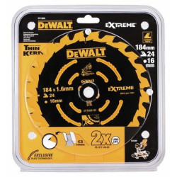 DT1669-QZ DEWALT pjūklo diskas 184x16mmx24z DCS365 ...