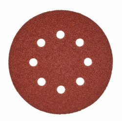 4932371470 MILWAUKEE abrazyvinis diskas 125mm GR 40 25 vnt. VELCRO 8 SKYLĖS