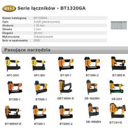 BT1320GA BOSTITCH STICK BT13 20mm 5M 18GA