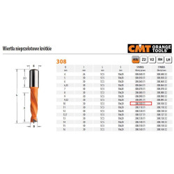 308.100.11 CMT HW grąžtas NP D 10 I 30 L 57,5 S 10x 20 RH...