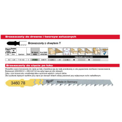 4932373392 MILWAUKEE PEILIS. T101AO /5vnt. DERNO / PVC, 50 mm Pjovimas ties lenkimu