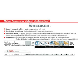 48005706 MILVOKIO BUKAS. 230mm WRECKER /5vnt (5) METAL / INOX.