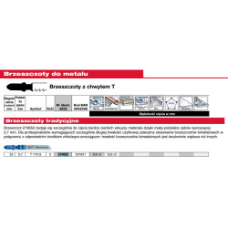 4932274652 MILWAUKEE PEILIS. T118G /5vnt. METAL 55/0,7 mm.                                                                                                                                                                                      