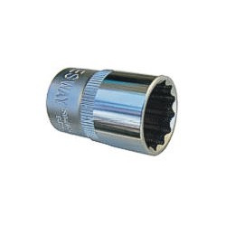S04H4919 JS.SOCKET Dvigubas lizdas 1/2" trumpas 19 mm
