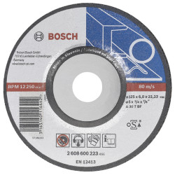 2608600223 BOSCH METALO ŠVARSTYKLĖS 125 mm x 6,0 mm x 22,2 mm EXPERT METALUI