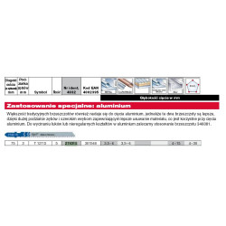 4932274315 MILWAUKEE PEILIS. T127D /5 vnt. ALUM. 75 mm.