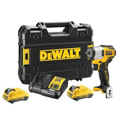 DCF902D2-QW DEWALT.3/8" 12V smūginis veržliaraktis DCF902D2 168Nm 2x2.0Ah TSTAK