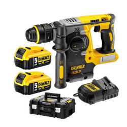 DCH274P2T-QW DEWALT MŁOT WIERCĄCO-KUJĄCY SDS-PLUS 18V 2,1J 2 x 5,0Ah XR LI-ION BEZSZCZOTKOWA + UCHWYT DCH274P2T