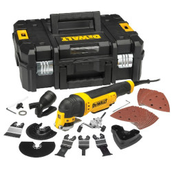 DWE315KT-QS DEWALT NARZĘDZIE WIELOFUNKCYJNE 300W + 37szt. AKCESORIÓW + KUFER
