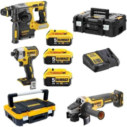 DEWALT 18V įrankių rinkinys (DCF887+DCH273+DCG405) DCK305P3T-QW