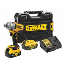 DCF891P2T-QW DEWALT.KLUCZ UDAROWY 1/2" 18V 812Nm 2x5,0Ah 4-BIEGI TSTAK PIERŚCIEŃ ZABEZPIECZAJĄCY DCF891P2T