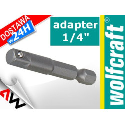 WF1579000 "WOLFCRAFT" VERŽLIARAKČIŲ ADAPTERIS 1/4" - 6 ANGŲ 1/4"