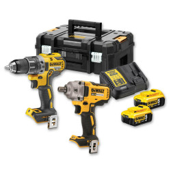 DCK2077P2T-QW DEWALT.COMBO 18V RINKINYS DCK2077P2T (DCD791+DCF894) 2x5.0Ah 2xTSTAK II