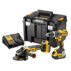 DCK2080P2T-QW DEWALT.ZESTAW COMBO 18V (DCD796+DCG405) 2x5,0Ah TSTAK VI DCK2080P2T