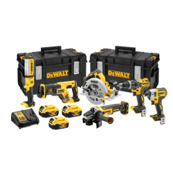 DCK623P3-QW DEWALT ZESTAW COMBO 18V 6 - ELEMENTOWY + 3 x 5,0Ah + 2x DS300 DCK623P3