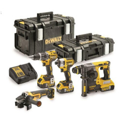 DCK422P3-QW DEWALT.ZESTAW COMBO 18V (DCG405+DCH273+DCD796+DCF887) 3x5,0Ah 2xTSTAK DCK422P3