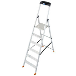 126658 KRAUSE LADDER SOLIDO ALUM. 6 PAKOPOS