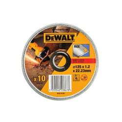 DT42340TZ-QZ DEWALT TARCZA DO CIĘCIA METALU 125 x 1,2 x 22,2mm 10sztuk INOX