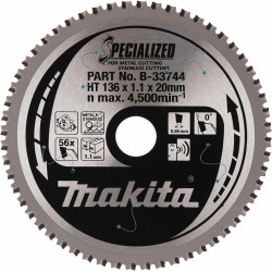 B-33744 MAKITA 136x20x56z SPECIALIZUOTAS METALO/STRONG pjūklo diskas