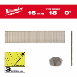 4932492557 MILWAUKEE INOX 18G/16mm /10000vnt. - M18FN18GS