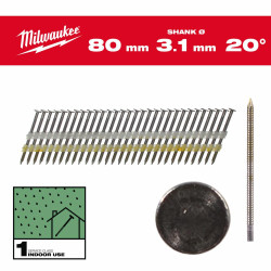 4932492589 MILWAUKEE 20° NADS OVERHEAD PIERCULAR 80mm /1750vnt. - M18 FFN21