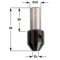 364.025.00 CMT HW D3 grąžto laikiklis 2,5 L 38 S10 x20 ...