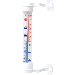 433BIAŁY 27cm BALTOS spalvos termometras.