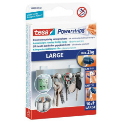 58000-00132-01 TESA PLASTRY POWERSTRIPS LARGE 10vnt. 2kg / balta