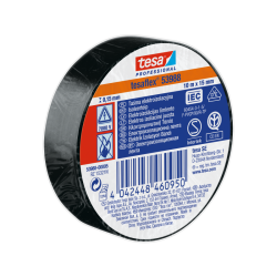53988-00005-00 TESA juoda izoliacinė juosta 15 mm x 10 m 5000 V