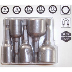 B-39154 MAGNETINIAI ĮKIŠIMO GALAI 5vnt. 6, 8, 10, 12, 13 mm