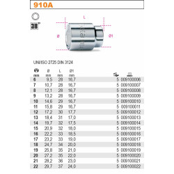 910A-8 BETA TIESIOGIAI 3/8"* 8 mm...