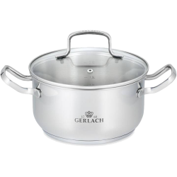 NK332-20-2,5L GERLACH.SIMPLE COOK su dangčiu 20cm 2,5L