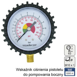 0263.4 ADLER 0-12 BAR M10x1mm šoninis reguliatorius