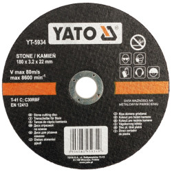 YT-5930 YATO AKMENINIS DISKAS 115*1,5*22 5930