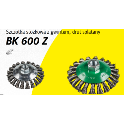 358328 K.Nuožulnus šerių šepetys 115mm M14 BK600Z CRUSHED DRIVE