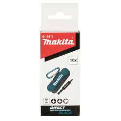 E-15811 MAKITA 25 mm 10 dalių IB atsuktuvo antgalių rinkinys