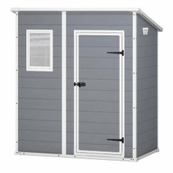 230394 KETER SODO NAMAS MANOR 6x4 pilka/balta 183,5 x 111 x 200,5 cm