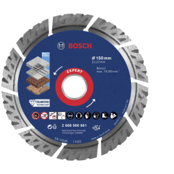 2608900661 BOSCH DIAM.SEGMENT diskas 150x22.23x2.4mm EXPERT MULTI MATERIAL