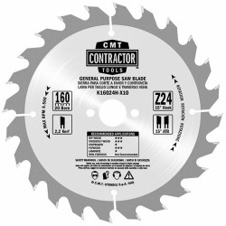 K16024H-X10 CMT SAW D 160 K 2,2/1,4 F 20Z 24 ATB