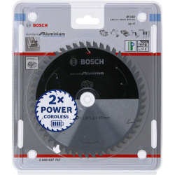 2608837757 BOSCH STANDARD.ALU ACCU pjūklo diskas 160x20x52z