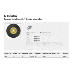 288222 K.MET diskas 300 mm x 3,5 mm x 22,2 mm A24R Extra...